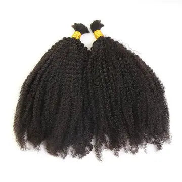 Afro Kinky Curly Bulk Hair HBL Hair Extensions Bulk Hiar
