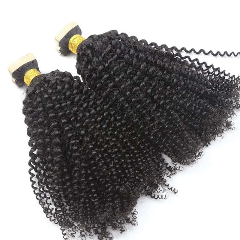 Afro Kinky Curly Tape in HBL Hair Extensions