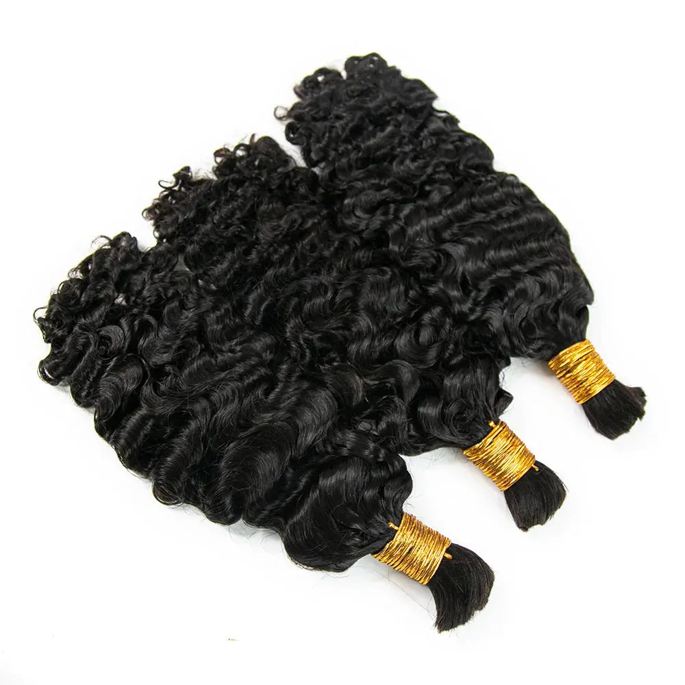 Deep Wave Bulk Hair HBL Hair Extensions Bulk Hiar