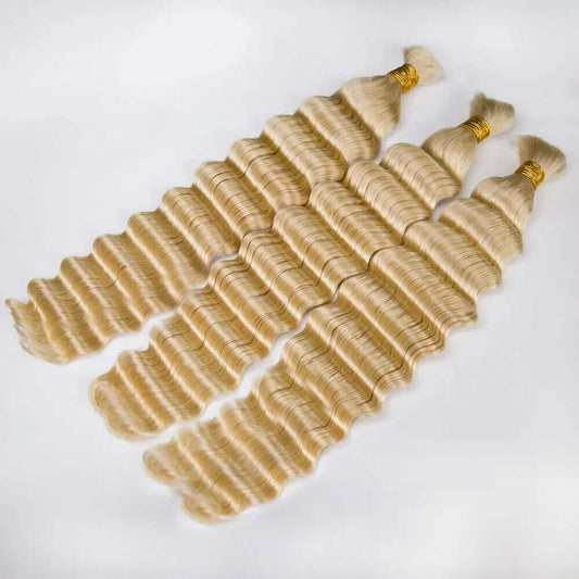 Double Drawn 613 Deep Wave Bulk Hair HBL Hair Extensions Bulk Hiar