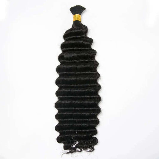 Double Drawn Deep Wave Bulk Hair HBL Hair Extensions Bulk Hiar