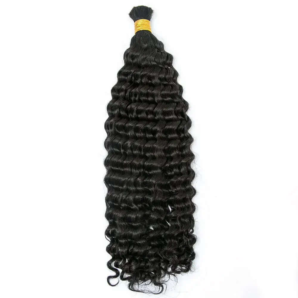 Double Drawn Italian Curl Bulk Hair HBL Hair Extensions Bulk Hiar