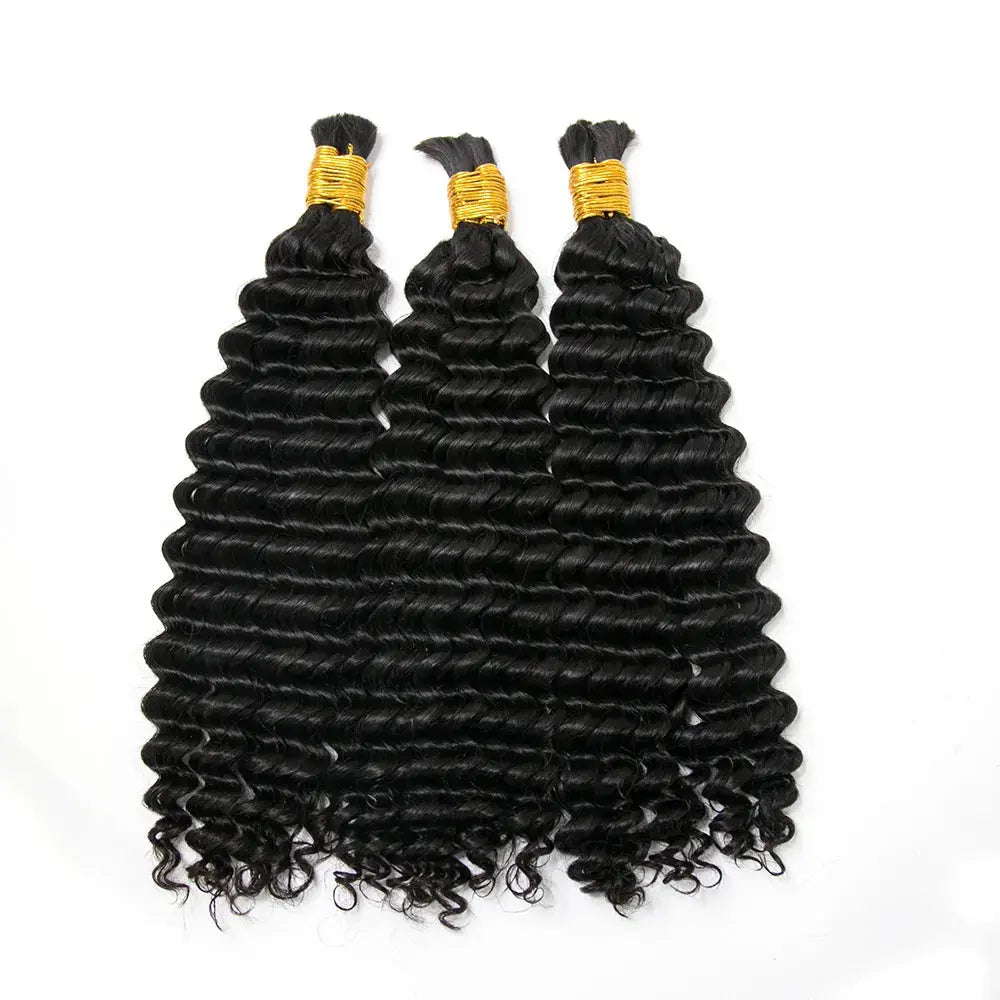 Double Drawn Spanish Curl Bulk Hair HBL Hair Extensions Bulk Hiar