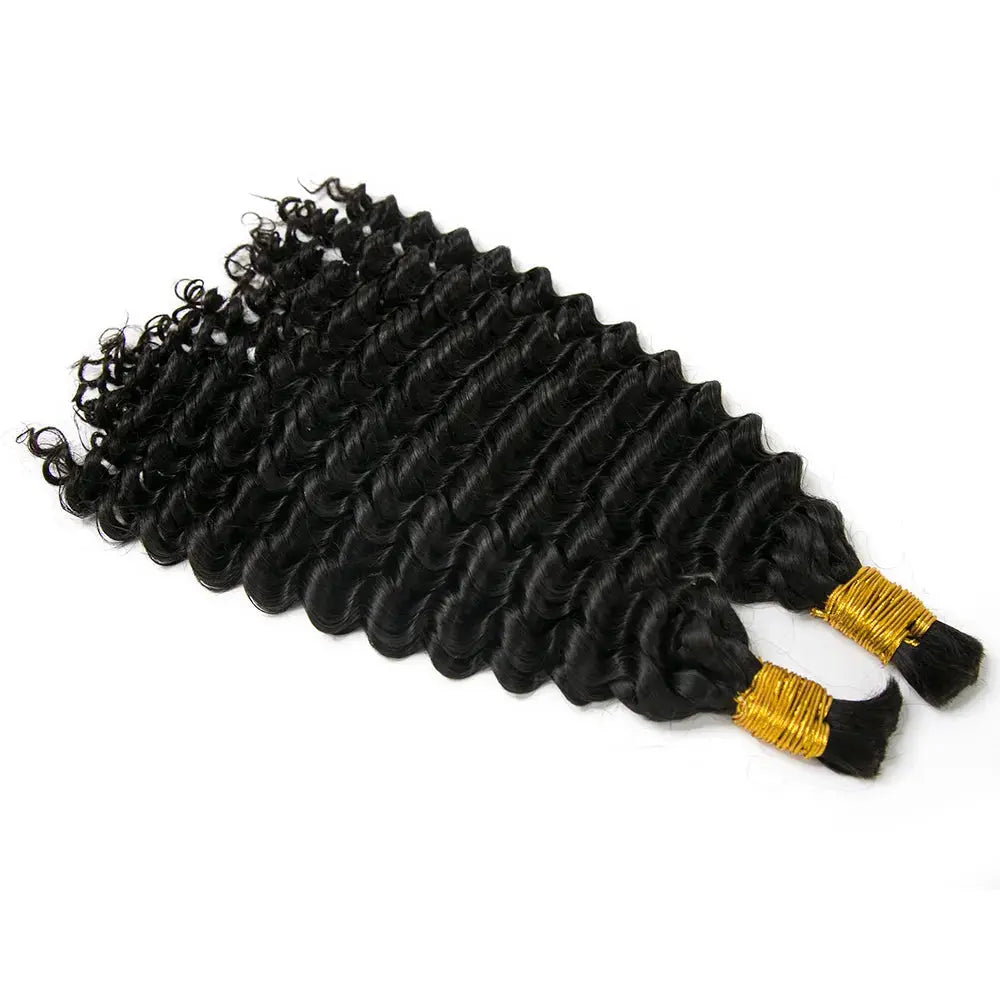 Double Drawn Spanish Curl Bulk Hair HBL Hair Extensions Bulk Hiar