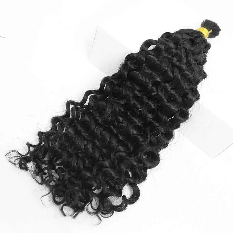 Double Drawn Water Wave Bulk Hair HBL Hair Extensions Bulk Hiar