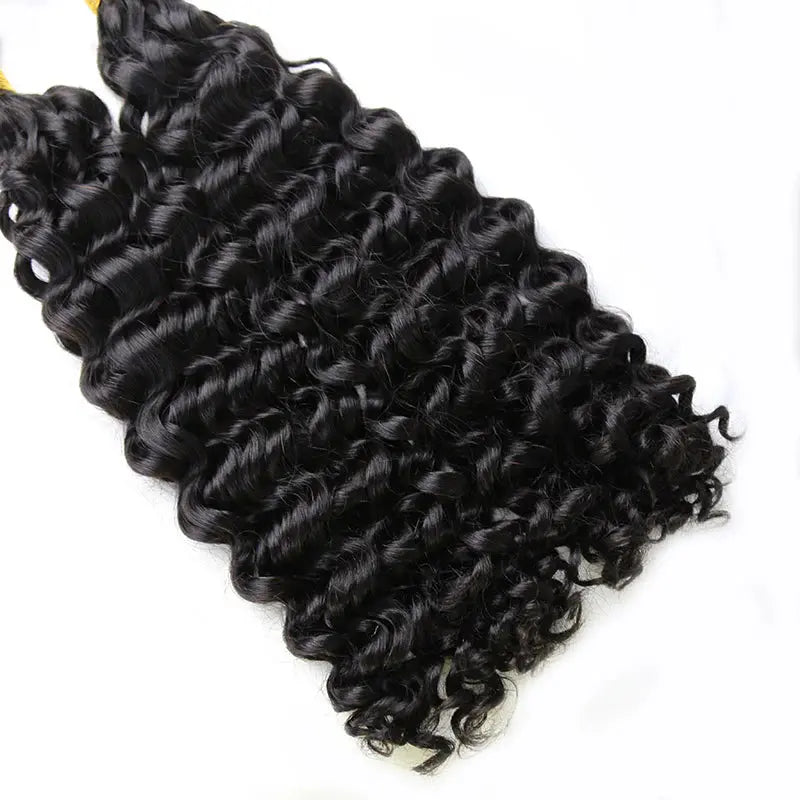 Double Drawn Water Wave Bulk Hair HBL Hair Extensions Bulk Hiar
