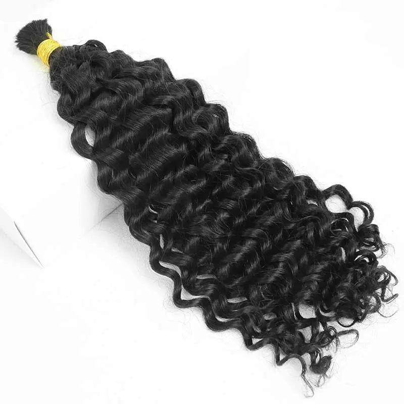 Double Drawn Water Wave Bulk Hair HBL Hair Extensions Bulk Hiar