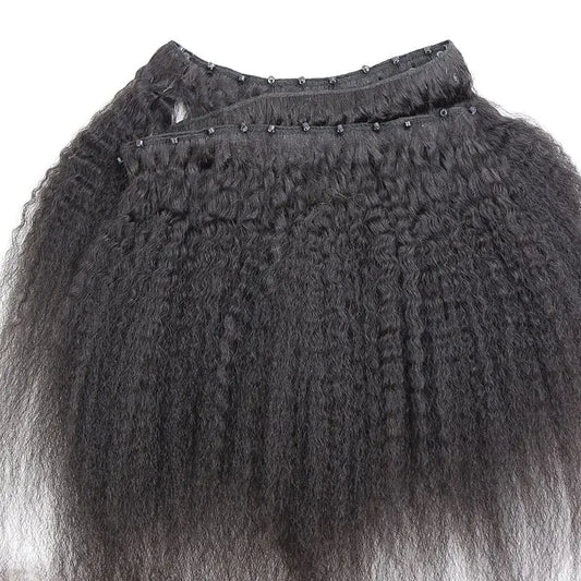 Kinky Straight Micro Weft Hair Extensions - HBL Hair Extensions