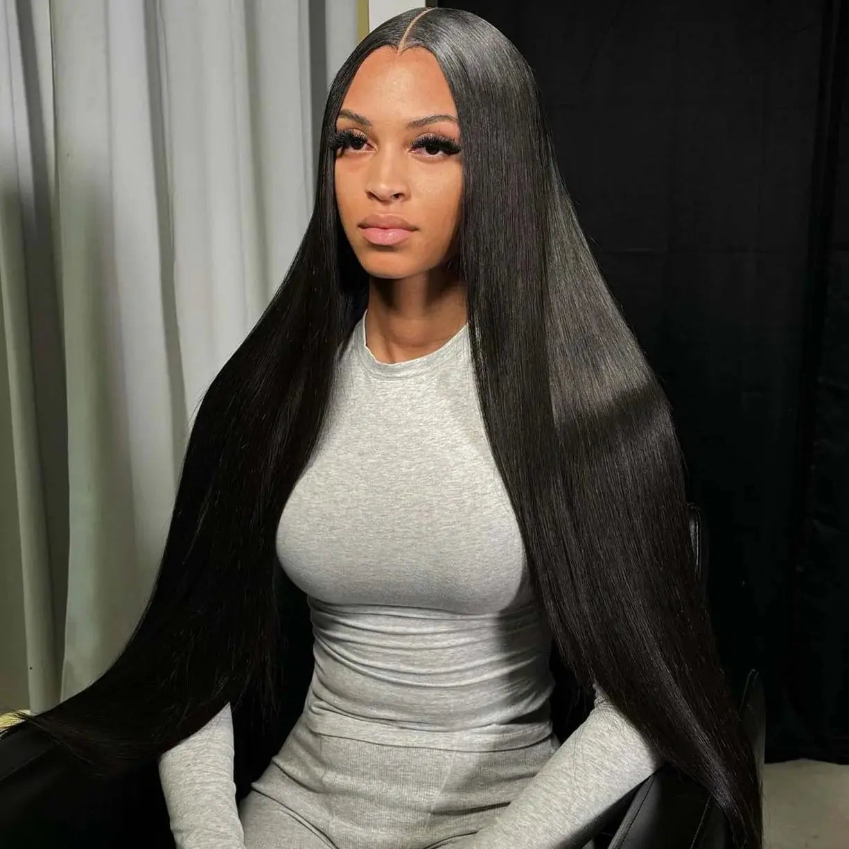 Lux Goddess Burmese Straight HD Lace Frontal Wig HBL Hair Extensions Wig
