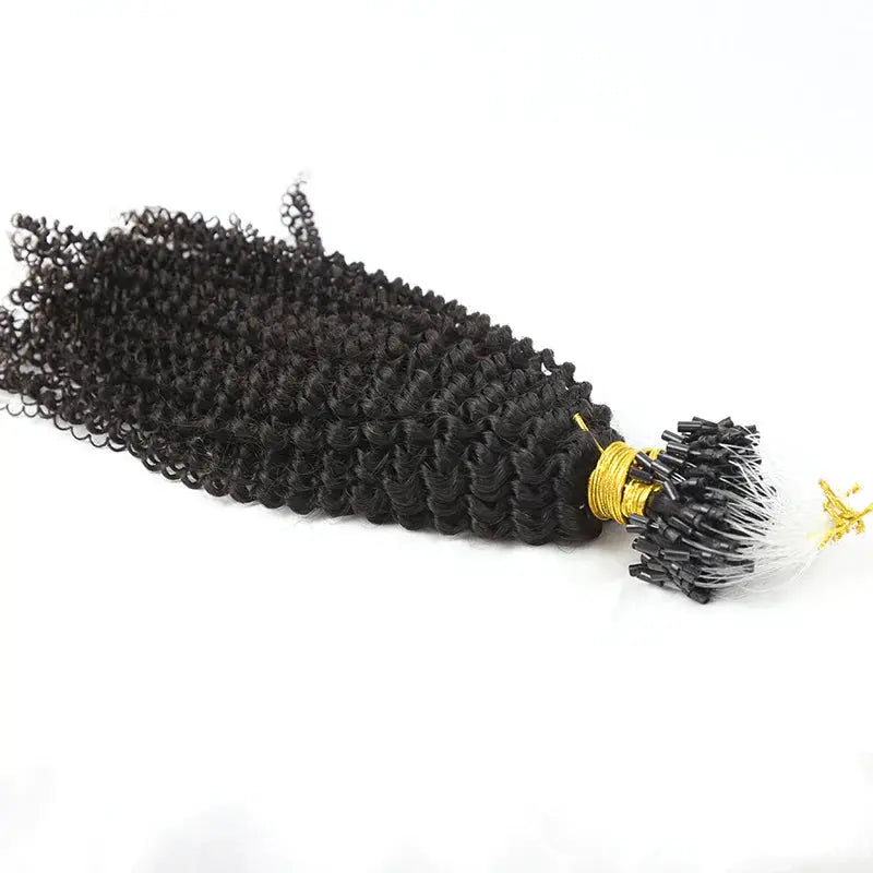 Micro Loop HAIR EXTENSION Afro Kinky Curly Human Hair HBL Hair Extensions Microloop