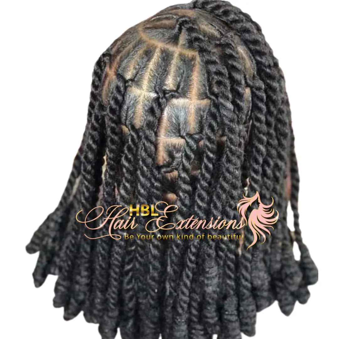Natural Hair Two-Strand Twist with Olaplex Wash HBL Hair Extensions Hair Service