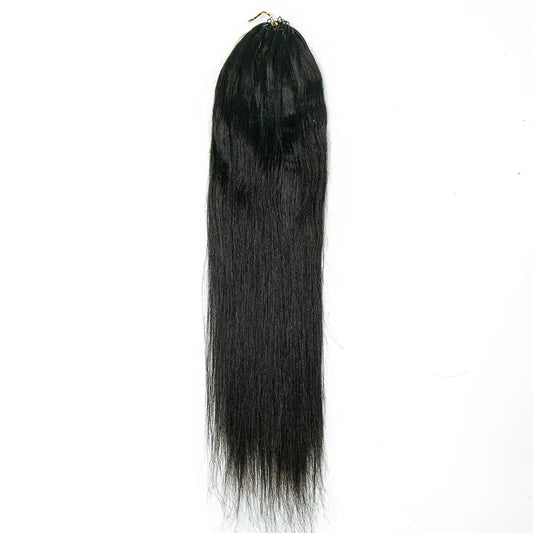 Relaxed Light Yaki Straight Crochet Human Hair HBL Hair Extensions Crochet