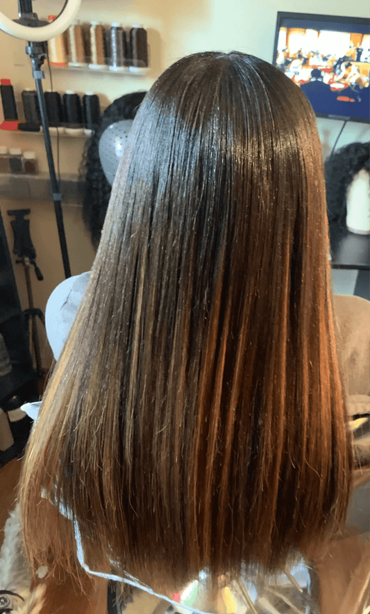 Sew-in Hair Extension Installations: Comprehensive Styling & Protection HBL Hair Extensions Hair Service, Sew in, Weaves, Flat install