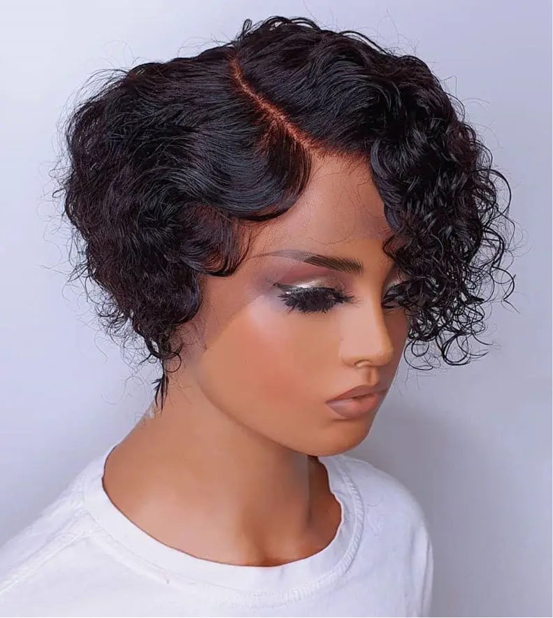 Short Pixie Wig HBL Hair Extensions Wig