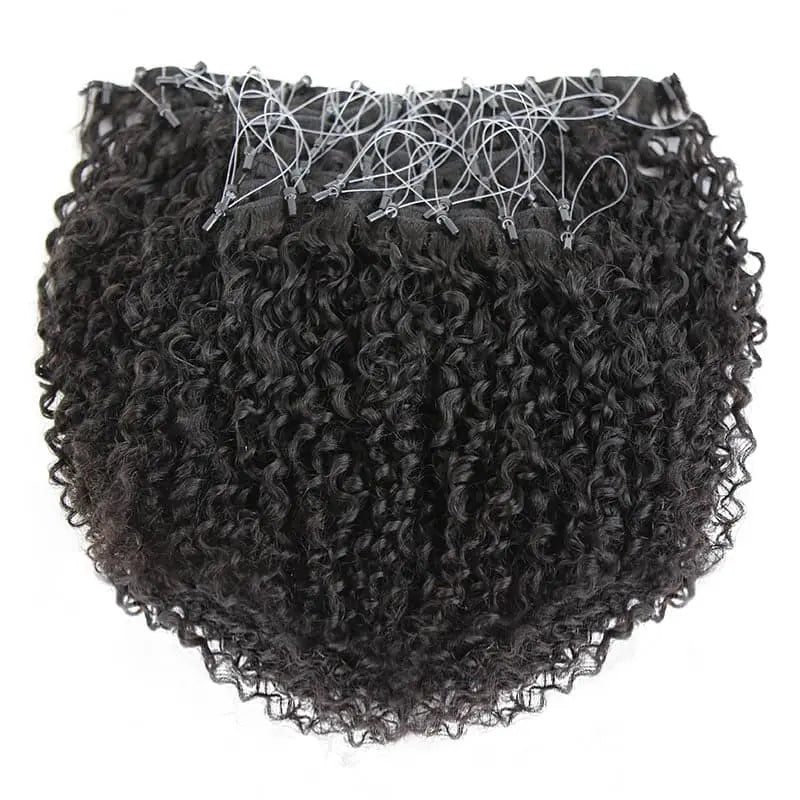 Tight Curly/ Multi-Textured Kinky Curly Micro Loop HBL Hair Extensions Microloop