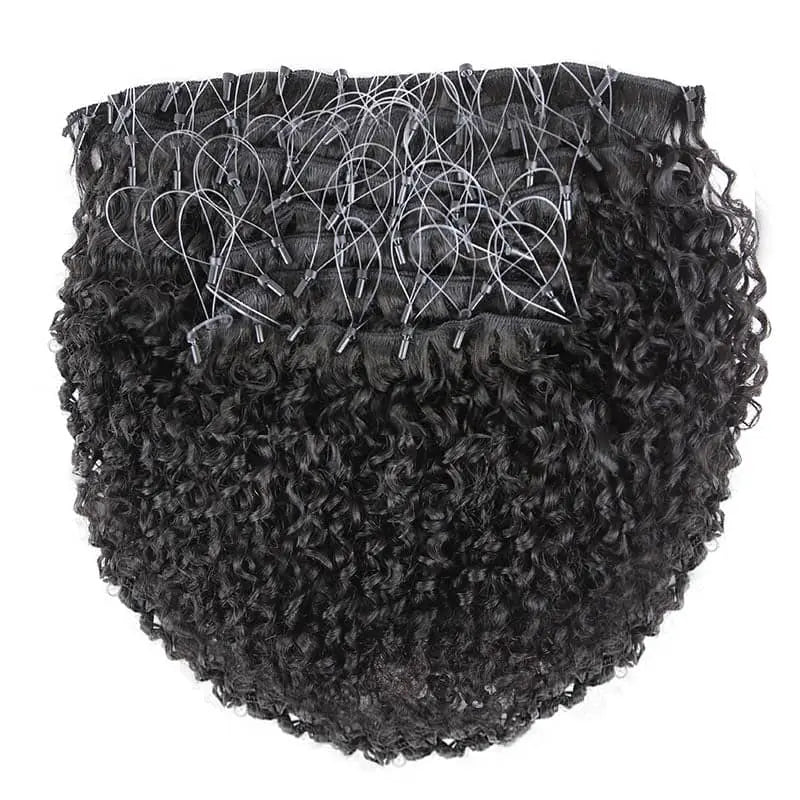 Tight Curly/ Multi-Textured Kinky Curly Micro Loop HBL Hair Extensions Microloop