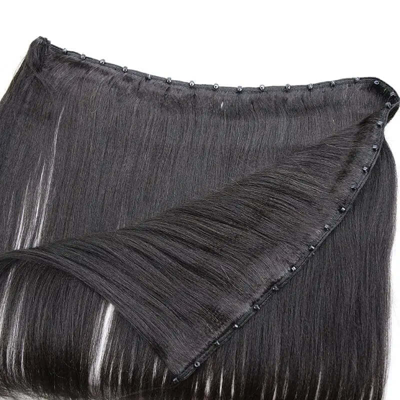 Yaki Straight Micro Weft Hair Extensions HBL Hair Extensions