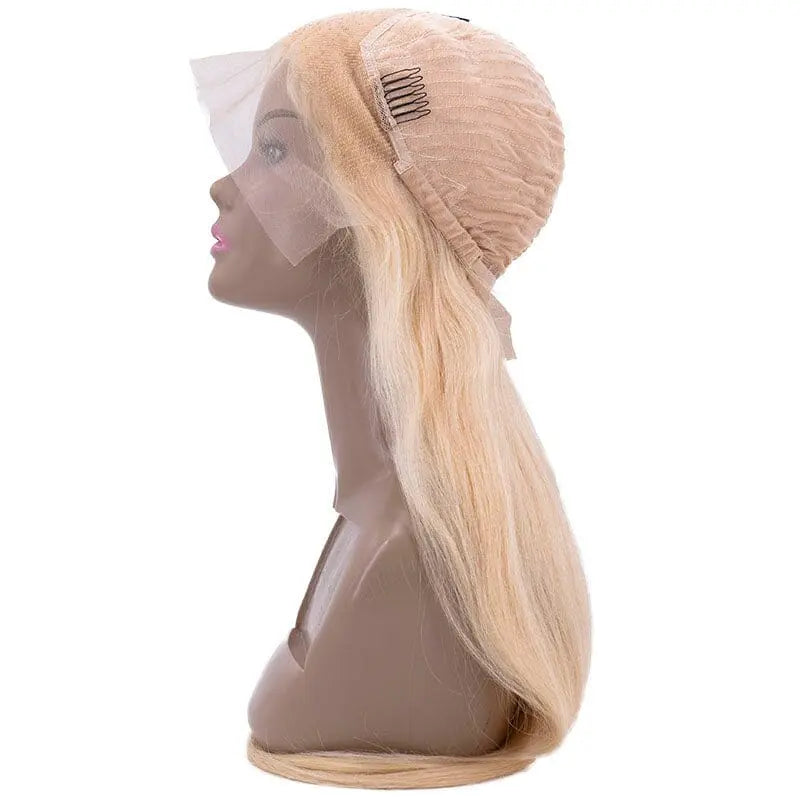 Blonde Straight 13x4 Transparent Lace Front Wig HBL Hair Extensions