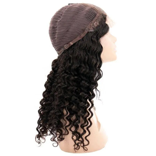 Deep Wave 4x4 Transparent Closure Wig HBL Hair Extensions