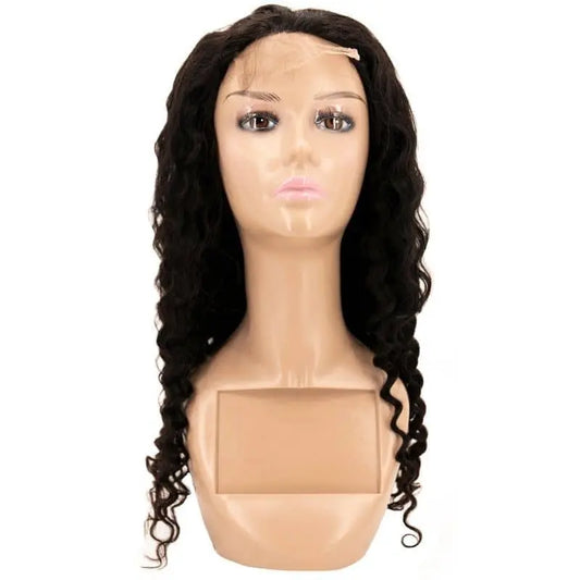 Deep Wave 4x4 Transparent Closure Wig HBL Hair Extensions