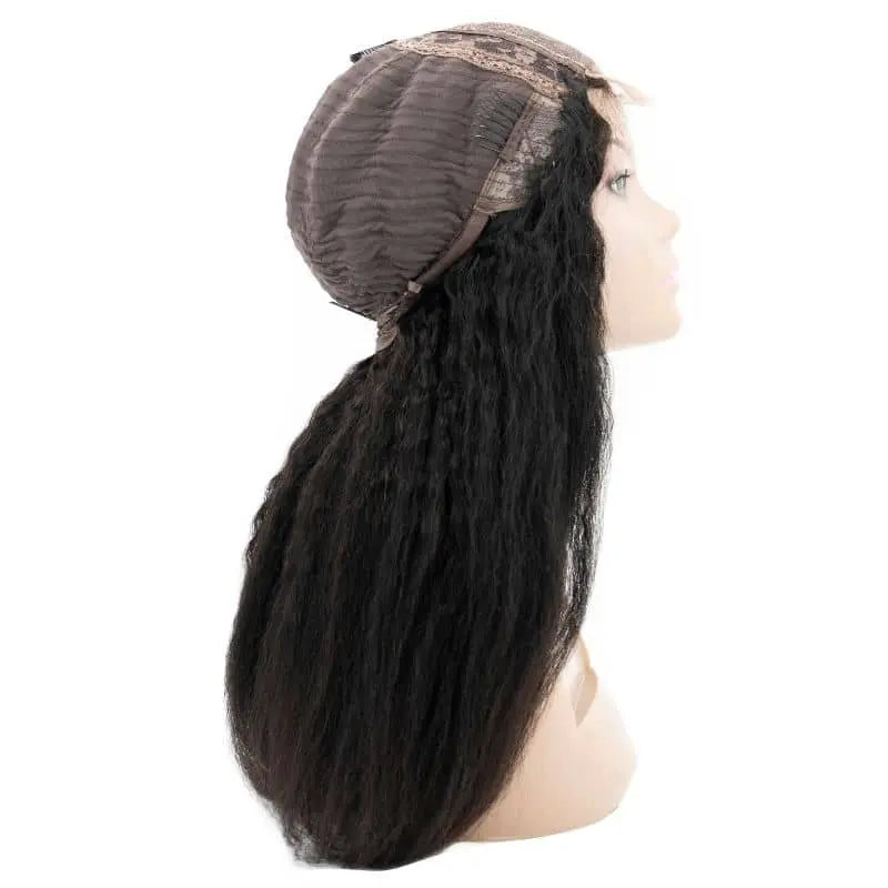 Kinky Straight 4x4 Transparent Closure Wig HBL Hair Extensions