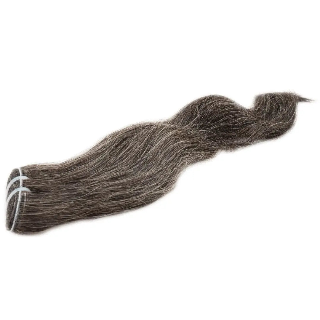 Vietnamese Natural Gray Hair Extensions HBL Hair Extensions