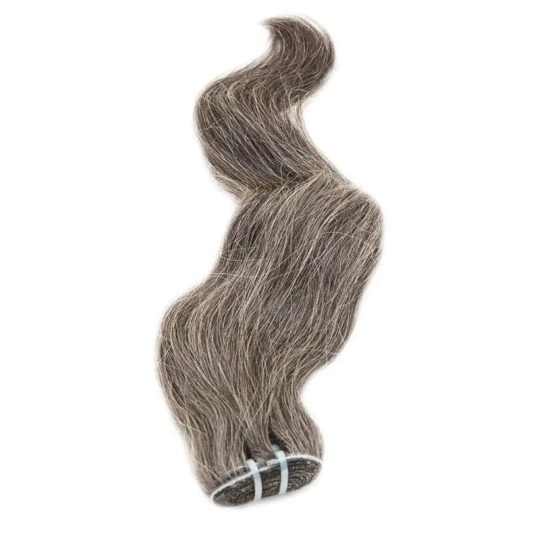Vietnamese Natural Gray Hair Extensions HBL Hair Extensions