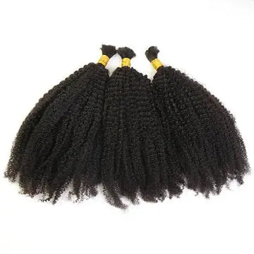 Afro Kinky Curly Bulk Hair HBL Hair Extensions Bulk Hiar