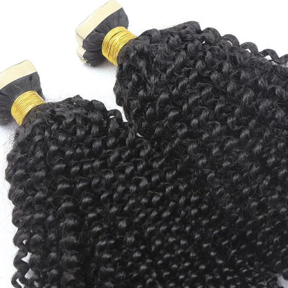Afro Kinky Curly Tape in HBL Hair Extensions