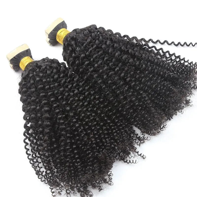 Afro Kinky Curly Tape in HBL Hair Extensions