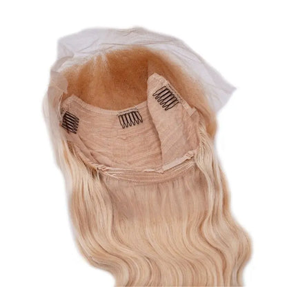 Blonde Body Wave 13x4 Transparent Lace Front Wig - HBL Hair Extensions