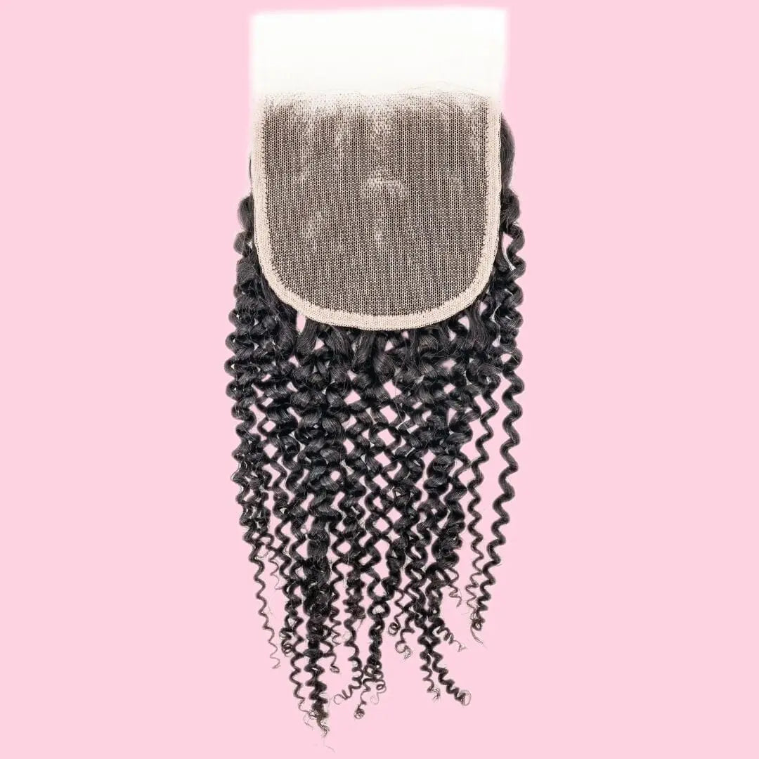 Brazilian Kinky Curly 4x4 Closure - HBL Hair Extensions