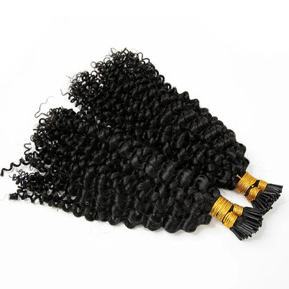 Deep Curly I Tip HBL Hair Extensions