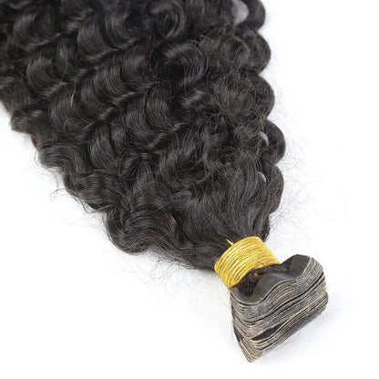 Deep Curly Tape Extension - HBL Hair Extensions