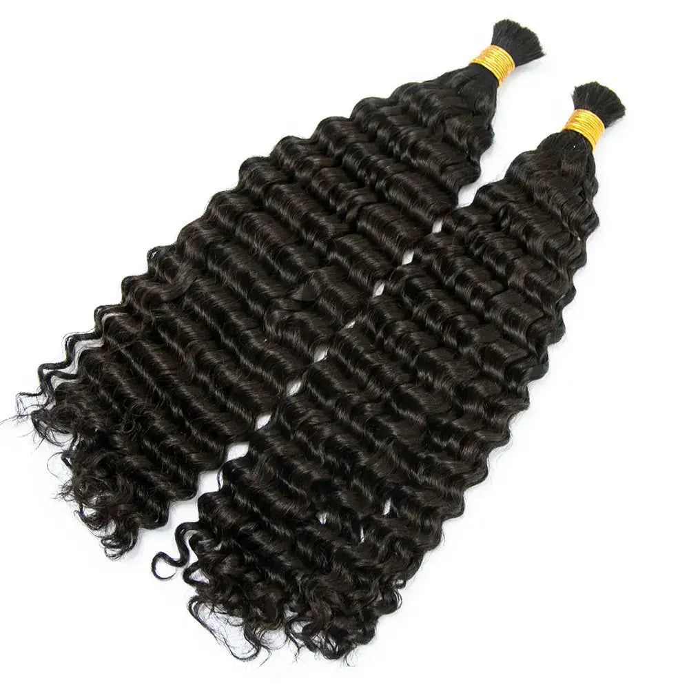 Double Drawn Italian Curl Bulk Hair HBL Hair Extensions Bulk Hiar