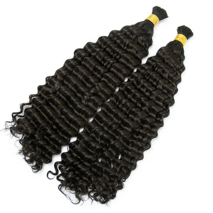 Double Drawn Italian Curl Bulk Hair HBL Hair Extensions Bulk Hiar