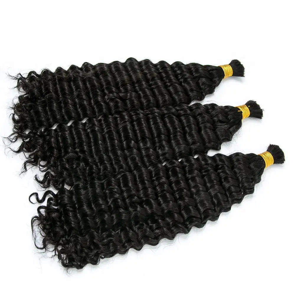 Double Drawn Italian Curl Bulk Hair HBL Hair Extensions Bulk Hiar