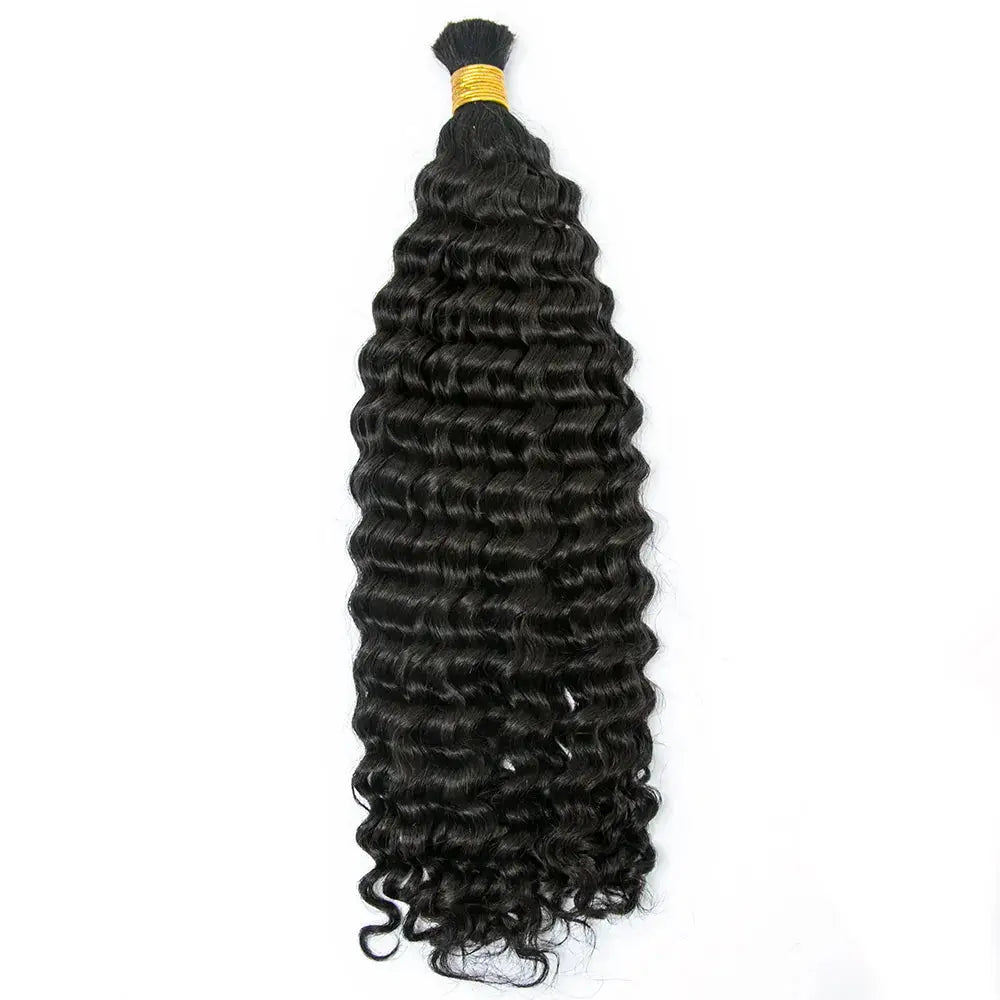Double Drawn Italian Curl Bulk Hair HBL Hair Extensions Bulk Hiar