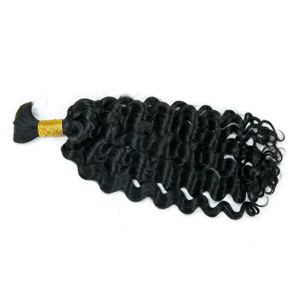 Double Drawn Natural Wave Bulk Hair HBL Hair Extensions Bulk Hiar
