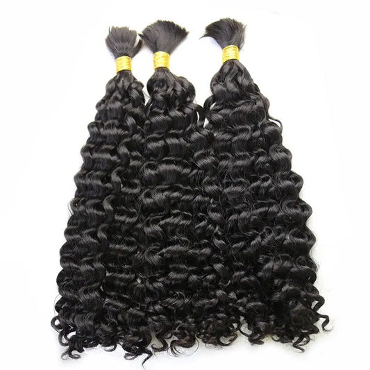 Double Drawn Water Wave  Bulk Hair HBL Hair Extensions Bulk Hiar