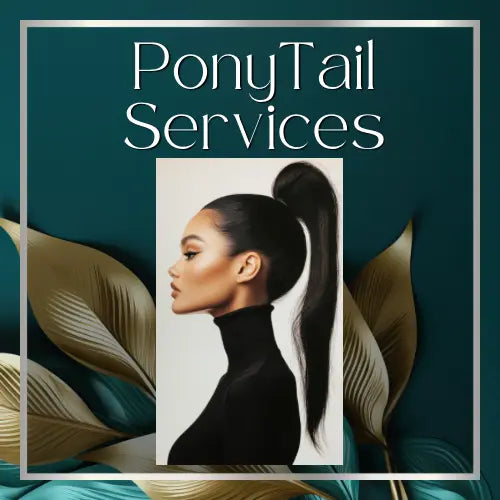 Extended Ponytail: Classic or with Lace Frontal HBL Hair Extensions Hair Service, Ponytail, Lace frontal