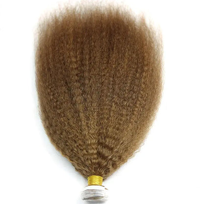 Honey Brown Kinky Straight Tape In - HBL Hair Extensions