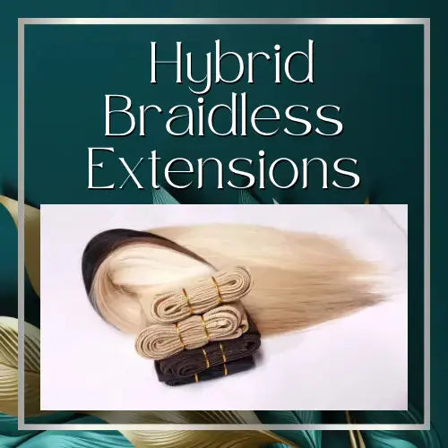 Hybrid Braidless Extensions HBL Hair Extensions Hair Service, Hybrid extensions, Braidless weave