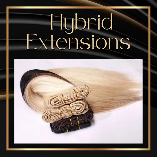 Hybrid Extension Installation HBL Hair Extensions Hair Service, Hair Extensions, Hybrid Extensions