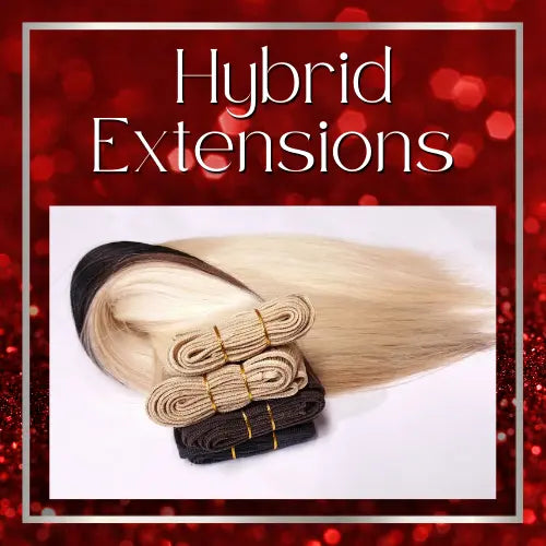 Hybrid Extension Installation HBL Hair Extensions Hair Service, Hair Extensions, Hybrid Extensions