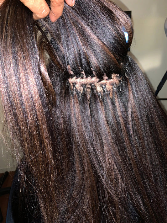 I-Tip Microlink Extension Maintenance & Refresh HBL Hair Extensions Hair Service