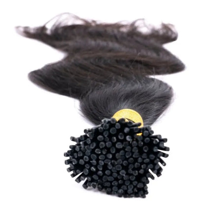 Indian Wavy Natural Black I-Tip - HBL Hair Extensions