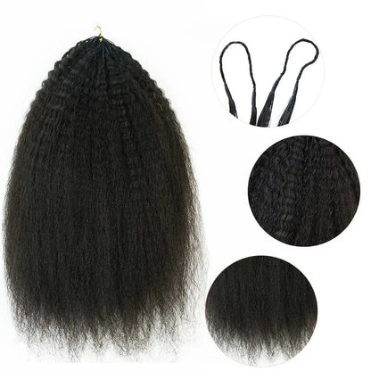 Kinky Straight Crochet Human Hair HBL Hair Extensions Crochet