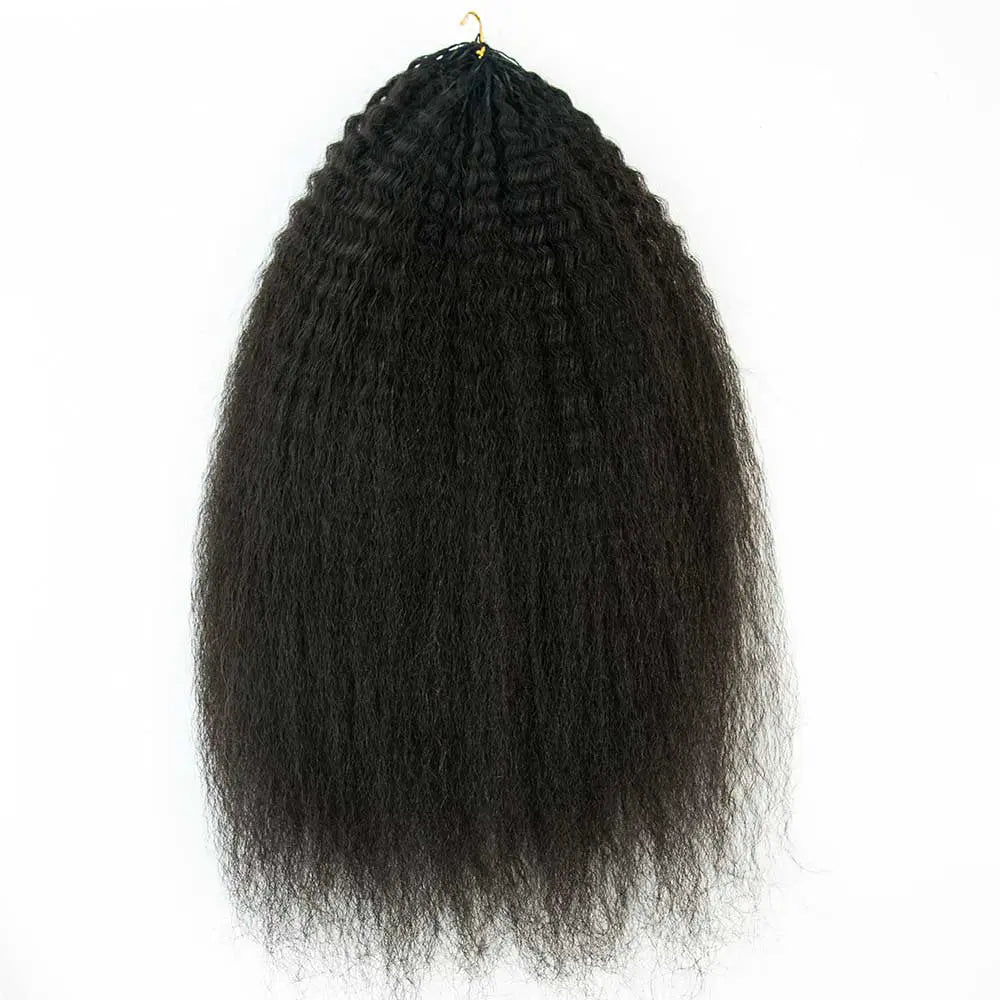 Kinky Straight Crochet Human Hair HBL Hair Extensions Crochet