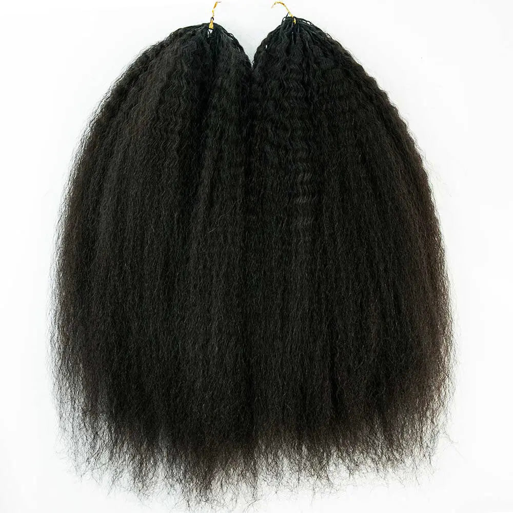 Kinky Straight Crochet Human Hair HBL Hair Extensions Crochet